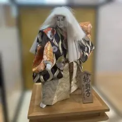 直接手渡しのみ 未使用品】博多人形 益永栄喜作 羽衣 ガラスケース付き