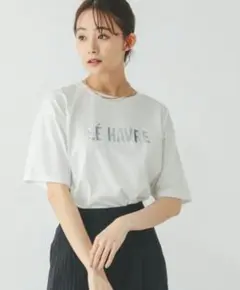 ロゴtシャツ 七分袖