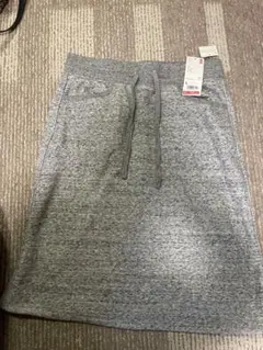 ユニクロ ボアスウェットスカート グレー ポケット付き Lサイズ 裏起毛