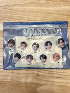 Snow Man ポーチ フラットポーチ 小物入れ アクスタケース グッズのサムネイル