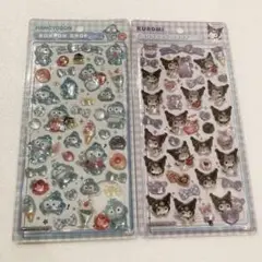 新品未使用　サンリオ　クロミ　ハンギョドン　ボンボンドロップシール　平成女児