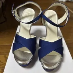 ESPERANZA ネイビー ストラップサンダル 高ヒールのサムネイル