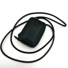 objcts.io マイクロバッグ ブラック レザーストラップ付 黒