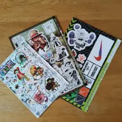 週刊少年ジャンプとじ込み付録 ONE PIECE×NIKE ステッカー他