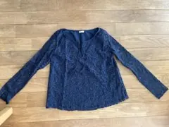 最終値下げ　美品　ホリスター　トップス　レース　ネイビーのサムネイル