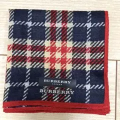 バーバリー　大判ハンカチ　BURBERRY チェック柄　スカーフ　バンダナ