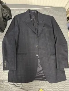 ダークグレー チェック柄 ビジネススーツ 82cm