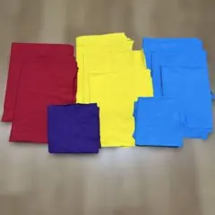 布 はぎれセット 赤 黄 青 紫 生地 ハギレ生地 まとめ売り