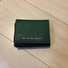 MICHEAL KORS 三つ折財布 グリーン