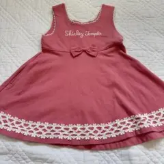 ぱふぇ様　シャーリーテンプル　フリル　リボン　レース　ピンク　ワンピース　110