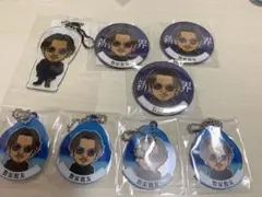 数原龍友 缶バッジ クリアチャーム アクリルキーホルダー