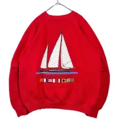 【Hanes】MARCO ISLAND国際信号旗ラグランスウェット