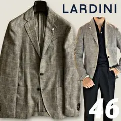 現行タグ/美品 ラルディーニ テーラードジャケットストライプ コットン ウール viajero-chocolat_lardini-v