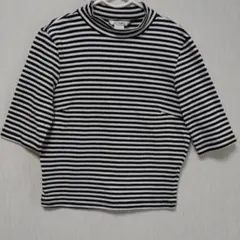 MONKI ( H＆M ) ストライプ ハイネックカットソーのサムネイル
