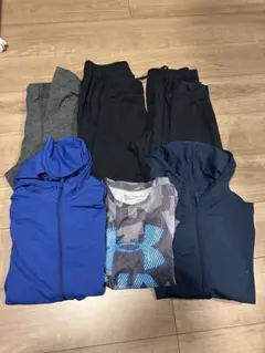 ユニクロ 160 エアリズム ウルトラストレッチジョガーセット