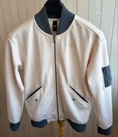 【美品】adidas ジャージ ブルゾン L ピンク×カーキ MA-1風