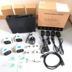 【中古品】防犯カメラ４台セット屋外防水遠隔監視＆暗視撮影 Sri Home正規品のサムネイル