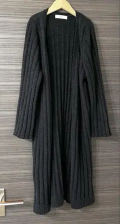 A・I・Cモールニットブラックロングカーディガン