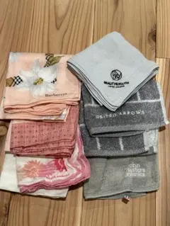 ハンカチまとめ売り バーバリー BURBERRY HANAE MORI など