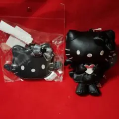 【新品】サンリオ ハローキティ エンジェル バックチャーム セット(ブラック)