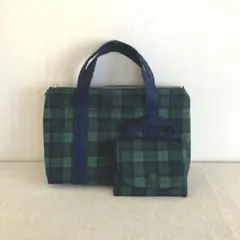 トートバッグ風ポーチとミニミニポーチセット