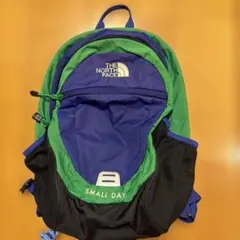 THE NORTH FACEキッズ リュックスモールデイ 15Lブルー グリーンのサムネイル