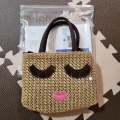 アジョリー 顔デザイン かごバッグ