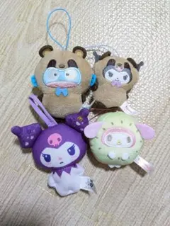 サンリオキャラクターズ マスコットセット　クロミ　マイメロディー　ハンギョドン