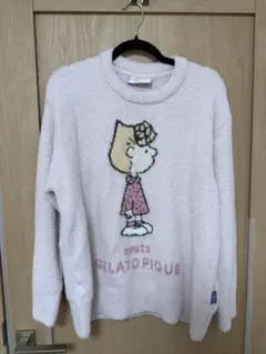 【ジェラートピケ】PEANUT ベビモコパジャマセット トップスのみ　ピンク