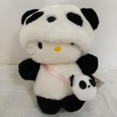 サンリオ ハローキティ パンダ ぬいぐるみ マスコット レトロ タグ付き