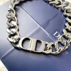 【極美品】ディオール 現行 CDアイコン チェーンリンク ネックレス 喜平