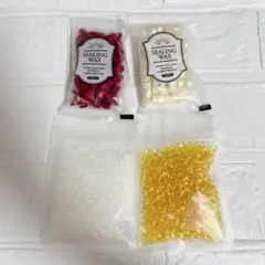 シーリングワックス シーリングスタンプ用 装飾 DIY ハンドメイド 4袋セット