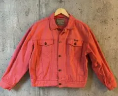 90sヴィンテージCross Jeans カラーデニムジャケット サーモンピンクのサムネイル