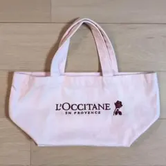 【最終値下げ】L'Occitane　ロクシタン　 ピンク　エコバッグ　サブバッグのサムネイル