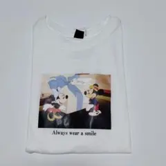 新品タグ付き　ミッキー　ミニー　Ｔシャツ　レトロ　ディズニー