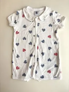 PETIT BATEAU ハート柄　ロンパース　6m 6ヶ月