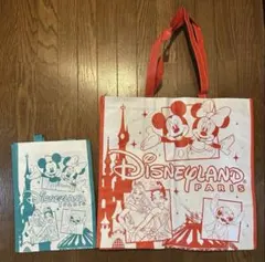 ディズニー　パリ　エコバッグ　2枚セット