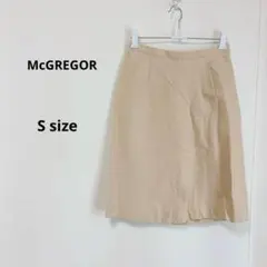 McGREGOR マックレガー　フレアスカート　S ベージュ　ひざ丈のサムネイル
