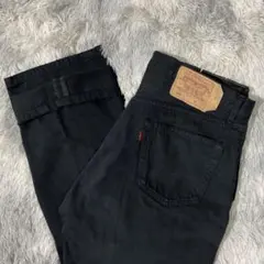 希少 90s Levi's 501 W36 後染め ブラックデニム ユーロ