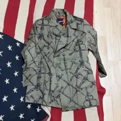 剣柄オリーブミリタリージャケット　コート