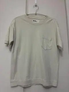 （美品）MHL. エムエイチエル ポケットTシャツ 半袖 アイボリーのサムネイル
