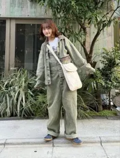 大人気　eLur ワークジャケット　カーキ