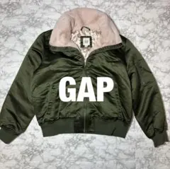 GAP MA-1 フライトジャケット ボア襟 中綿 M
