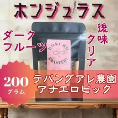 ホンジュラス テパンアグレ農園 アナエロビック 200g 自家焙煎コーヒー豆