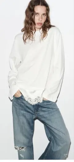 ZARA レース　Tシャツのサムネイル