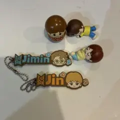 BTS TinyTan ラバーチャーム　ミニフィギュア　起き上がり小法師　セット