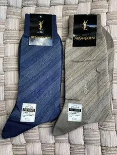 Yves Saint Laurent ストライプソックス 2色セット
