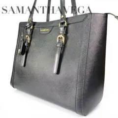 SAMANTHAVEGA サマンサベガ トートバック　A4 ブラック チャーム