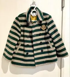 値下げ⭐︎美品☆familiarストライプ コート 100cm⭐︎ファミリア♪