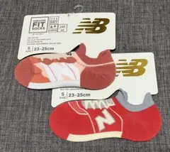 New Balance スニーカーソックス 23-25cm×2足セット